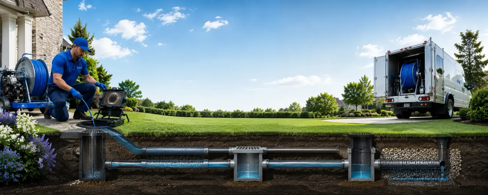 Outdoor drain cleaning information for Chester, VT